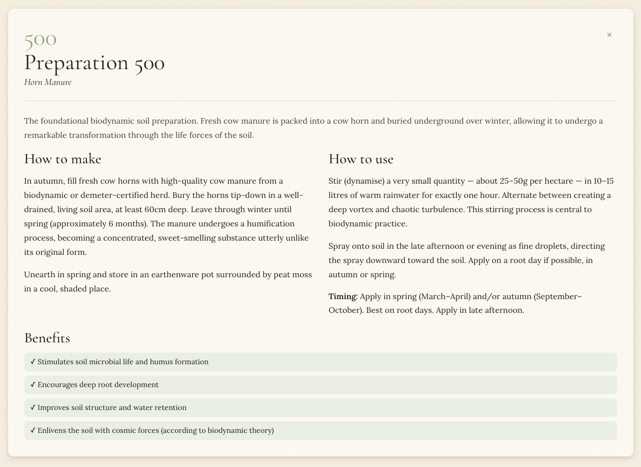 The Gardeners Calendar - preparation detail
