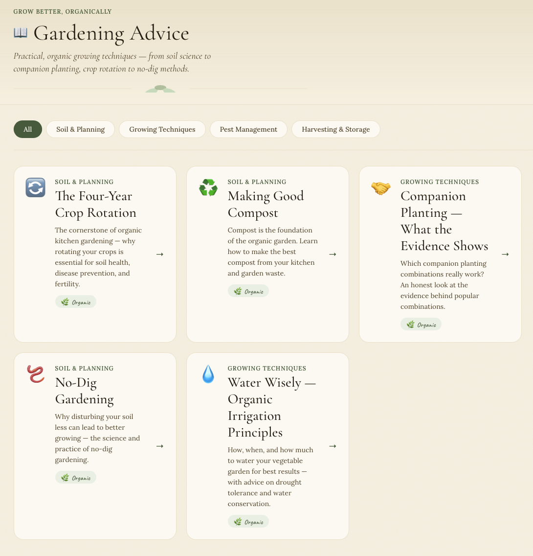 The Gardeners Calendar - gardening advice